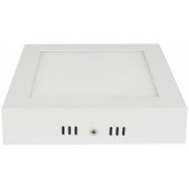 Nadometna LED svetilka, kvadratna, bela 220-240 VAC; 12 W; 800 lm; 170×170×35mm, 4000K; IP40, EEI=G
