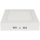 Nadometna LED svetilka, kvadratna, bela 220-240 VAC; 18 W; 1200 lm; 225×225×35mm, 4000K; IP40, EEI=G