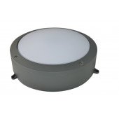 Nadometna LED svetilka, okrogla, siva, downlight 100-240 VAC; 60 W; 4200 lm; D=320 mm, 4000 K; IP65, EEI=G