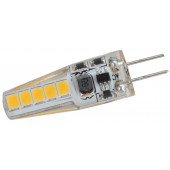 LED žarnica s silikonskim ohišjem 12 VAC/DC, 2 W, 3000 K, G4, 180 lm, 270°, EEI=A++