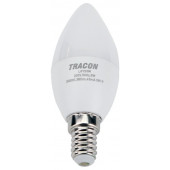 LED žarnica, sveča s čipom SAMSUNG 230V, 50Hz, 7W, 4000K, E14, 560lm, 180°, C37, EEI=F