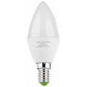 LED žarnica, oblika sveče, mlečno steklo 230 V, 50 Hz, 5 W, 4000 K, E14, 380 lm, 250°