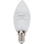 LED žarnica, sveča s čipom SAMSUNG 230V, 50Hz, 8W, 4000K, E14, 600lm, 180°, C37, EEI=F