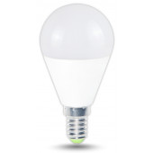 LED žarnica okrogla oblika 230 V, 50 Hz, E14, 8 W, 570 lm, 4000 K, EEI=F