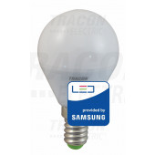 LED žarnica, bučka s čipom SAMSUNG 230V, 50Hz, 5W, 4000K, E14, 400 lm, 180°, G45, EEI=A+
