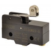 Pozicijsko stikalo, z vzmetno palico-s koleščkom 1×CO, 15A/250V AC, 26mm, IP00