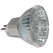 LED žarnica, MR11, 12V 0,8 W 12LED, rumena, G5.5
