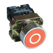 Označena tipka, rdeča, 1×NC, 3A/240V AC, IP42