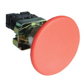 Alarmna gobasta tipka, rdeča, 1×NC, 3A/400V AC, IP42, d=60mm
