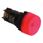 Signalna svetilka z ohišjem, rdeča, 0,4A/250V AC, d=22mm, IP44, NYGI130