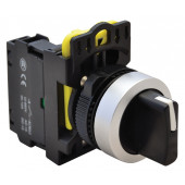 Stikalo z ročajem, tro-pozicijsko, povrat.vzmet z leve 2×NO, 5A/230V AC-15, IP65