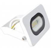 SMD LED reflektor, bel 220-240V AC, 10W, 4000K, IP65, 750lm, EEI=G