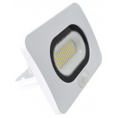 SMD LED reflektor s senzorjem gibanja, bel 50W, 4000K, IP65, 220-240V AC, 3750lm, EEI=G, 110°, 3-10m