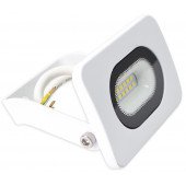 SMD LED reflektor, bel 220-240V AC, 10W, 4000K, IP65, 750lm, EEI=G