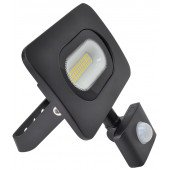 SMD LED reflektor s senzorjem gibanja, črn 220-240V, 20W, 4000K, IP65, 1500lm, EEI=G, 120°, 10s-7min, 3-10m