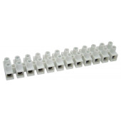 Dvoredna vrstna sponka 10 mm2, 50 A, "H", 12 členov, bela
