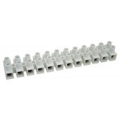Dvoredna vrstna sponka 10 mm2, 50 A, "H", 12 členov, bela