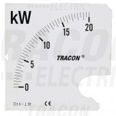 Plošča s skalami za vrstni vatmeter tipa W45S-230/1 0 - 125 kW