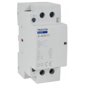 Kontaktor 230V AC 50Hz, 2P, 1×NO+1×NC, AC1/AC7a, 40A