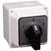 Grebenasto stikalo z ohišjem 2x3P, 20A 400V, (1-0-2), 60°, IP44