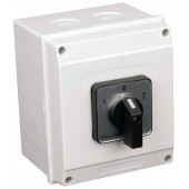 Grebenasto stikalo z ohišjem, (1-0-2) 400V, 63A, 2×3P, 18,5kW, 64×64mm, 90°, IP65
