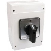 Grebenasto stikalo z ohišjem, ON-OFF 400V, 125A, 3P, 30kW, 88×88mm, 90°, IP65
