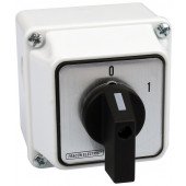 Grebenasto stikalo z ohišjem, 2P, 20 A, 400 V, ON-OF, 60°, IP 65