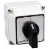 Grebenasto stikalo z ohišjem, 4P, 20 A, 400 V, ON-OF, 90°, IP 65
