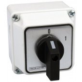 Grebenasto stikalo z ohišjem, 4P, 25 A, 400 V, ON-OF, 60°, IP 44