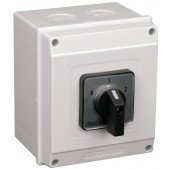 Grebenasto stikalo z ohišjem, (0-1-2) 400V, 63A, 2×3P, 18,5kW, 64×64mm, 60°, IP65