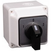 Grebenasto stikalo z ohišjem 2x3P, 20A 400V, (1-0-2), 60°, IP44