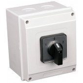 Grebenasto stikalo z ohišjem, (1-0-2) 400V, 25A, 2×4P, 7,5kW, 48×48mm, 60°, IP65