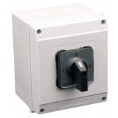 Grebenasto stikalo z ohišjem, (1-0-2) 400V, 25A, 2×3P, 7,5kW, 48×48mm, 90°, IP65