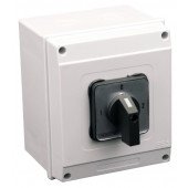 Grebenasto stikalo z ohišjem, (1-0-2) 400V, 25A, 2×4P, 7,5kW, 48×48mm, 90°, IP65
