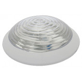 Okrogla zidna svetilka z zaščito, EWG, 2D, IP44, G10q, 16W, bela
