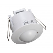 Senzor gibanja, radarski, podometni, bel 230 VAC, 5,8 GHz, 360°, 1-8 m, 10 s-12 min, 3-2000lux
