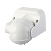 Senzor gibanja, radarski, stenski, bel 230 VAC, 5,8 GHz, 180°, 5-15m, 10 s-12 min, 3-2000lux, IP44