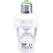 Adapter za senzor gibanja, za okov tipa E27 230 VAC, 120°, 60 W, max. 9 m, 10 s-5 min, 3-2000 lux
