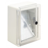 Plastična razdelilna omara, prozorna vrata L×W×H=280×210×130mm, IP65, IK08, 1000V AC/DC, RAL7035