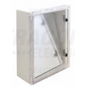 Plastična razdelilna omara, 500x400x175mm, IP65, prozorna vrata