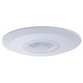 Senzor gibanja, stropni, ploščati, bel 230V, 360°, 1-6 m, 10 s-12 min, 3-2000lux, IP20
