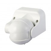 Senzor gibanja, radarski, stenski, bel 230 VAC, 5,8 GHz, 180°, 5-15m, 10 s-12 min, 3-2000lux, IP44