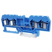 Vrstna sponka za ničelni vodnik, vzmetna, na šino, modra 800V 26A 0.08-4 mm2 4P