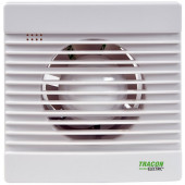 Ventilator za kopalnico (kroglični ležaj + timer + loputa + senzor vlažnosti) 230 VAC, 15 W, 80 m3 / h, 33 dB, 100 mm