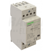 Inštalacijski kontaktor 230V, 50Hz, 3 Mod, 4×NO, AC1/AC7a, 40A