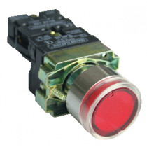 Svetilna tipka z ohišjem, rdeča, glim, 1×NC, 3A/400V AC, 230V, IP44