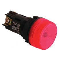 Signalna svetilka, rdeča, 0,4A/130V AC, d=22mm, IP42, NYGI130
