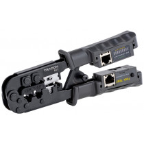 Klešče za rezanje odstranjevanje izolacije ter stiskanje komunikacijskih priključkov + tester RJ45, RJ11, RJ12