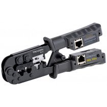 Klešče za rezanje odstranjevanje izolacije ter stiskanje komunikacijskih priključkov + tester RJ45, RJ11, RJ12