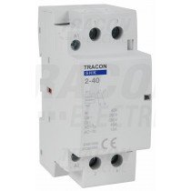 Kontaktor 230V AC 50Hz, 2P, 2×NO, AC1/AC7a, 40A
